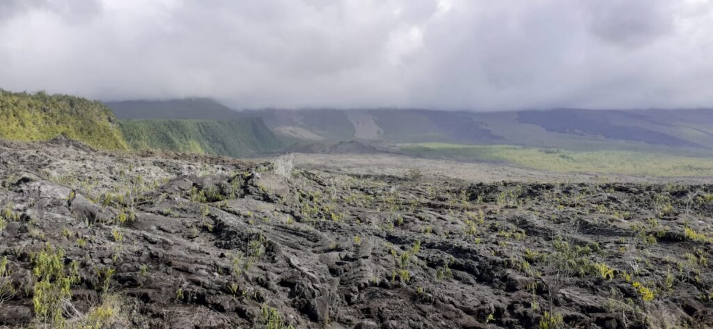 Coulées de lave du Grand Brûlé sur la Route des Laves à La Réunion
